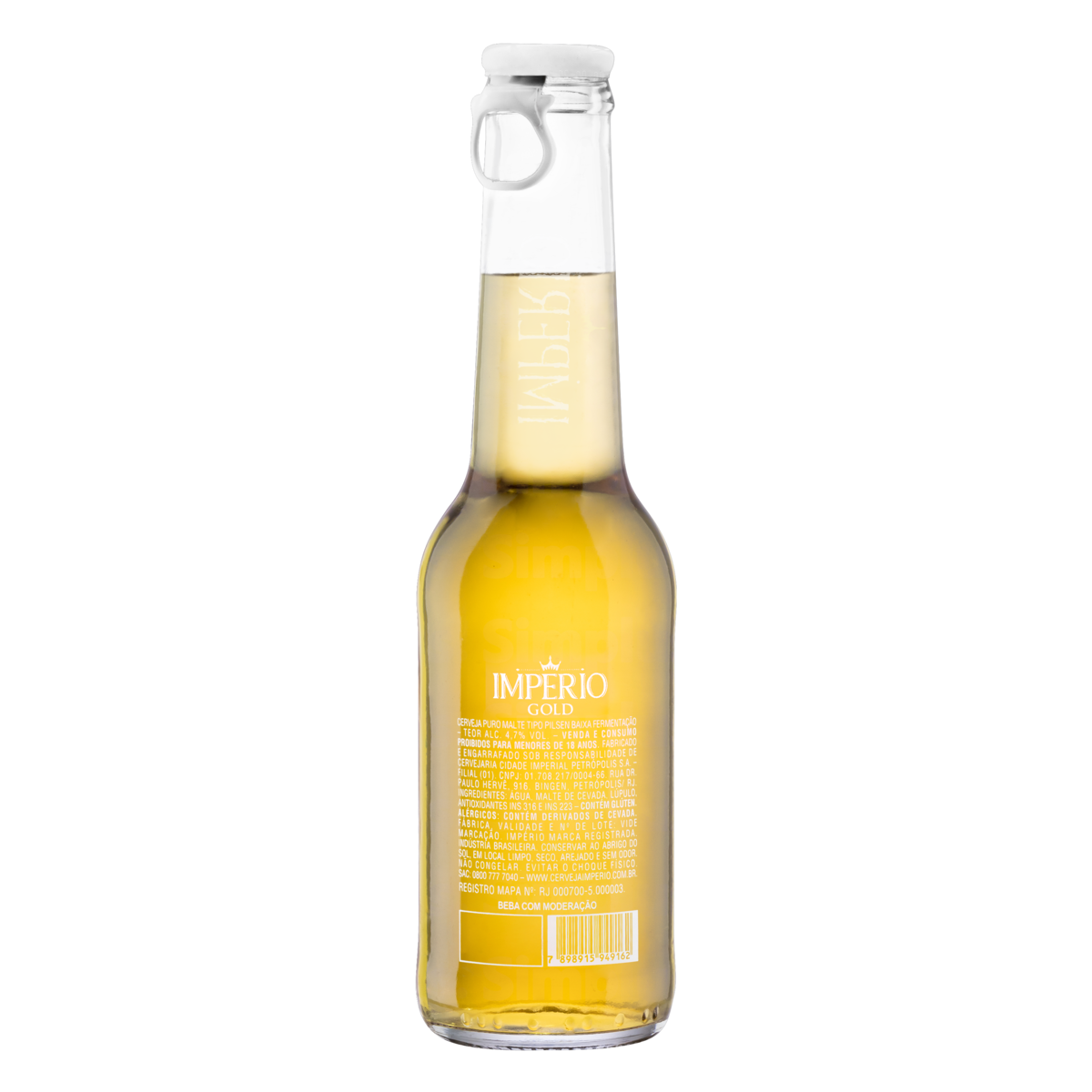 Cerveja Pilsen Puro Malte Gold Império Garrafa 210ml