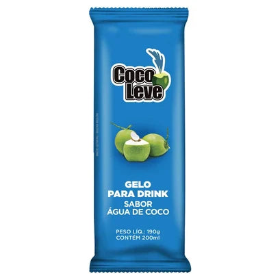 Gelo para Drink Água de Coco Leve 190g