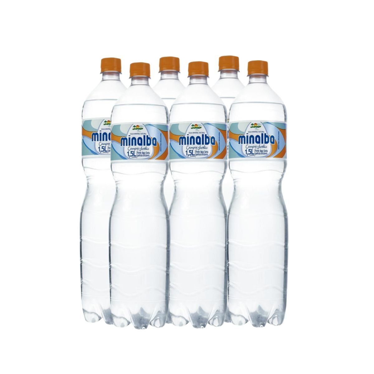 Água Mineral com Gás MINALBA Garrafa 1,5 Litros - com 6 Unidades